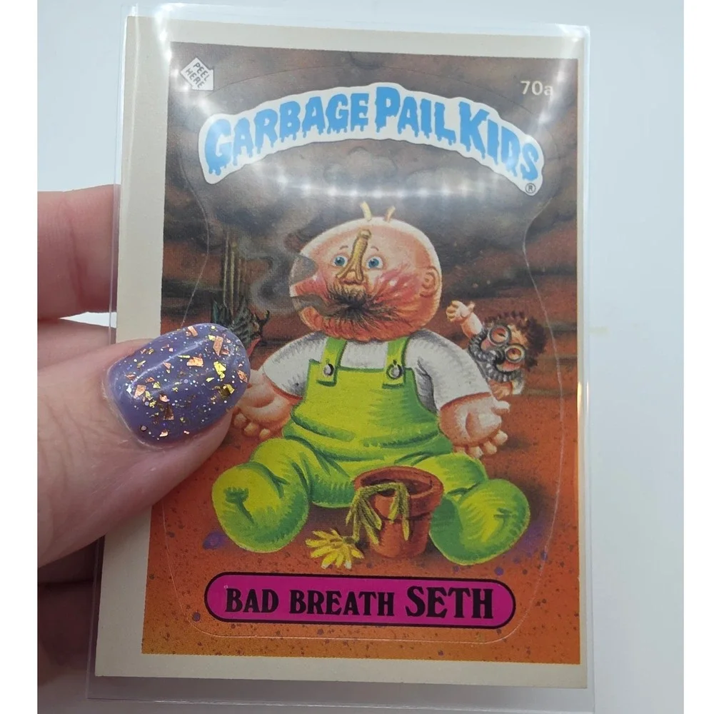 Topps Garbage Pail Kids OS2 Bad Breath Seth Good 70a Miscut